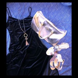 Justfab Stretch Velour Dress